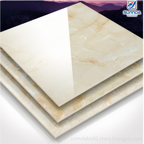 First Choice good price Porcelanto Glazed Golden Kitchen marble look non slip glossy Polished Porcelain bathroom floor tiles